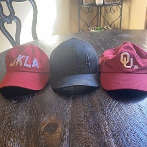 Ball cap bundle. Oklahoma Hats.